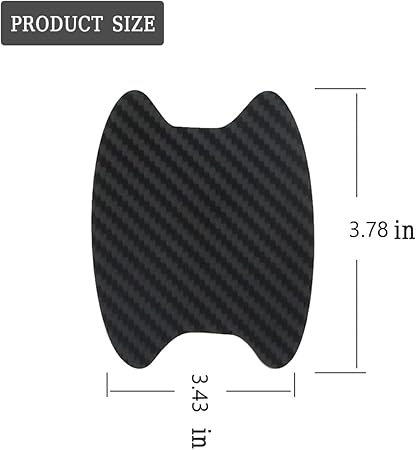 51Frl91X4oL._AC_SY450_ 4PCS Sticker, Carbon Fiber Anti-Scratches Car Door Cup Protector, Non-Marking Auto Door Handle Protective Film, Universal for Most Car Handles (Black/4PCS)