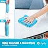Orighty Microfiber Cleaning Cloth Pack of 12, Microfiber Towels for Cars, Highly Absorbent Car Cleaning Supplies, Lint Free Cloths Clean Rags for Car Care, House, Kitchen, 12x12 inch