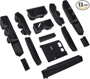 Interior Silicone Liner Insert Custom Fit for Tacoma 2024-2026, Silicone Organizer Tray for Tacoma Gen 4th Double Cab only - Fully Covered - for Tacoma Accessories
