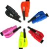 Resqme Pack of 2, The Original Emergency Keychain Car Escape Tool, 2-in-1 Seatbelt Cutter and Window Breaker, Made in USA, Safety Yellow