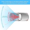 Car Rearview Mirrors, Shock Resistant Interior Clip-on Panoramic Rear View Mirror for Car, Wide Viewing Range, 12 inch HD Universal Use for Cars, SUVs, Trucks, Vehicles (White)