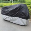 Motorcycle Covers, Outdoor Waterproof Motorbike Covers with Lock-Holes & Storage Bag, Fits up to 96.5" Motorcycles