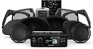 Rockford Fosgate HD9813RGU-STAGE3 Digital Media Receiver, Six Speakers & Amplifier Kit for 1998-2013 Harley-Davidson Road Glide Ultra