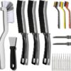 20-Piece Crevice Cleaning Brush Set - Multifunctional Kit with Precision Brushes, Scraper&Shower Cleaner Brush for Car, Kitchen, Bathroom, Grout, Sink, Cup, Teapot, Bottle, Blender, Corners &More