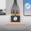 Nobsound Mini Bluetooth 5.0 Power Amplifier, Stereo Hi-Fi Digital Amp 2.0 Channel 50W×2 with AUX/USB/Bluetooth Input, Wireless Audio Receiver, PC Sound Card with Power Supply (Black)