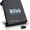 BOSS Audio Systems R1100M Monoblock Car Amplifier - 1100 High Output, 2-8 Ohm Stable, Low/High Level Inputs, Low Pass Crossover, MOSFET Power Supply