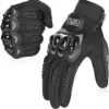 81JS2wUDngL._AC_SY300_SX300_QL70_FMwebp_ COFIT Motorcycle Gloves for Men and Women, Full Finger Touchscreen Motorbike Gloves for BMX ATV MTB Riding, Road Racing, Cycling, Climbing, Motocross - Black L