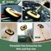 Eyliden Car Wash Brush Mop, Long Handle, 2 Scratch-Free Microfiber Heads, Car Detailing Care Kit for Car RV Truck (Yellow & Black)