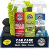 Chemical Guys Car Cleaning Kit - With Car Wash Soap, Wheel Cleaner, Total Interior, Car Wash Mitt - Interior and Exterior Wash Kit With Vehicle Cleaning and Detailing Accessories - 7 Item Kit